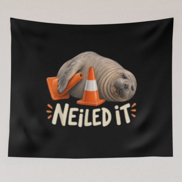 Item preview, Neil the Seal and His Love of Traffic Cones  designed and sold by oldpussboss.