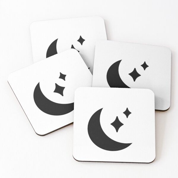 Item preview, Crescent Moon and Stars Silhouette Print | Bold Celestial Design  designed and sold by The-SilentPlace.