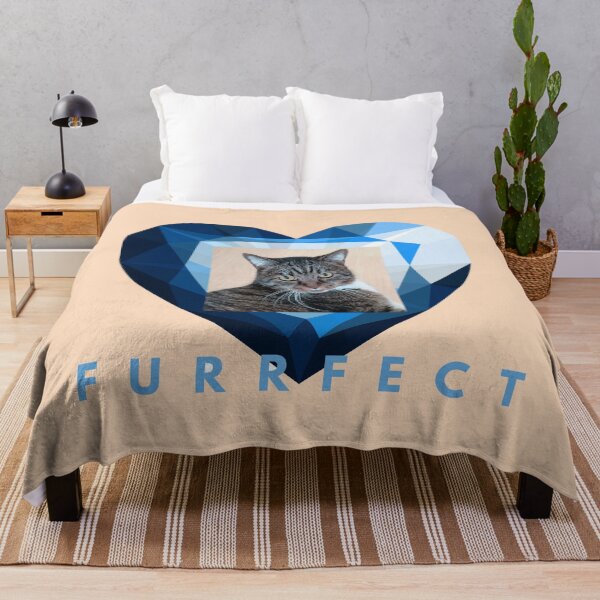 Item preview, Furrfect Blue Diamond Heart Tabby Cat Aesthetic designed and sold by JurateArt-DK.