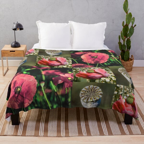 Item preview, Poppy Flower Botanical Pattern designed and sold by JurateArt-DK.
