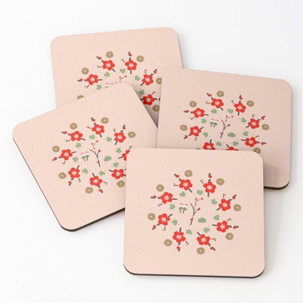 Item preview, Plum blossoms and coins designed and sold by mo05-art.