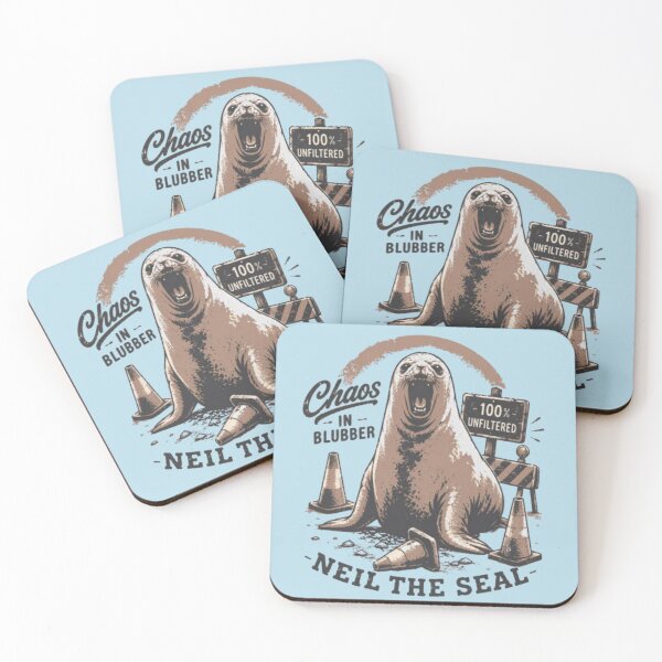 Item preview, Neil the Seal and His Love of Traffic Cones designed and sold by oldpussboss.