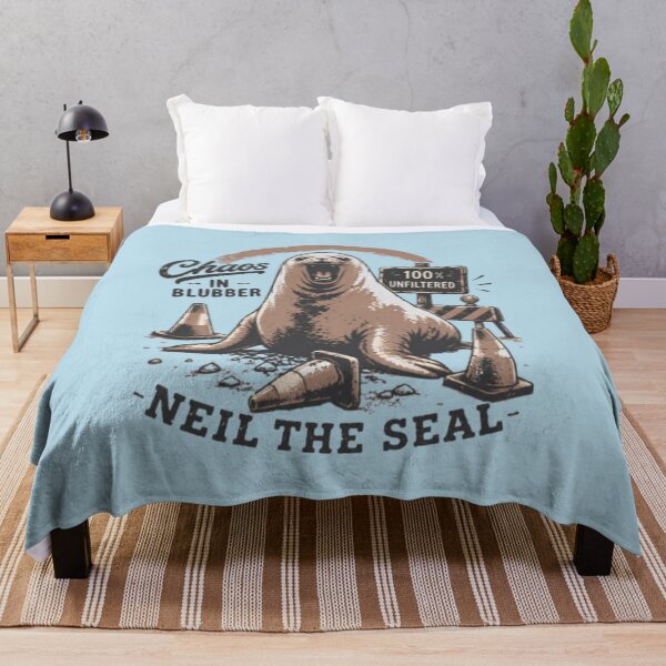 Item preview, Neil the Seal and His Love of Traffic Cones designed and sold by oldpussboss.