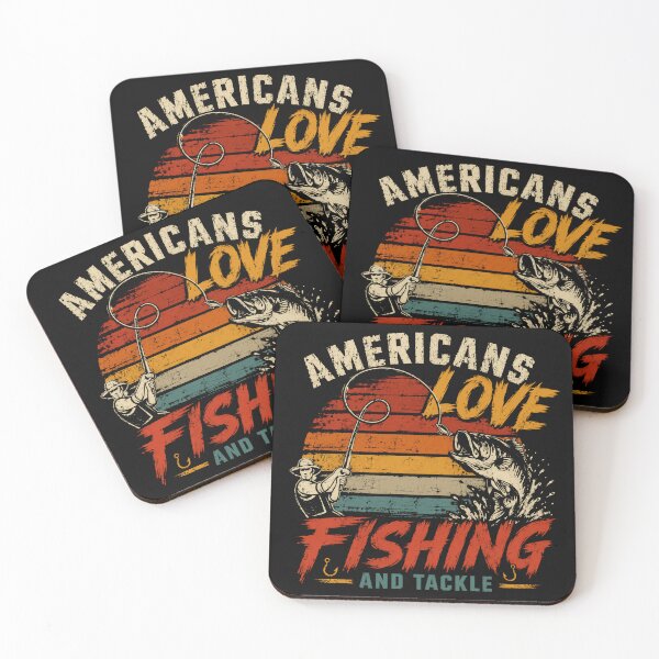 Item preview, Americans Love Fishing And Tackle American Fisherman Angler Patriot designed and sold by SkeletonsDanger.