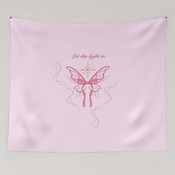 Item preview, let the light in ~ lana del rey song quote heaven butterfly bow designed and sold by Mypixieart.