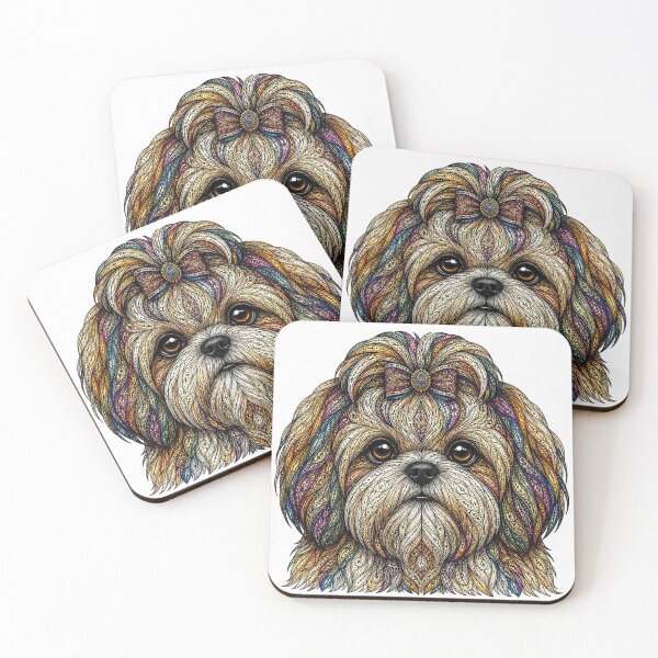Item preview, Colorful Shih Tzu designed and sold by PaintedbyCarol.
