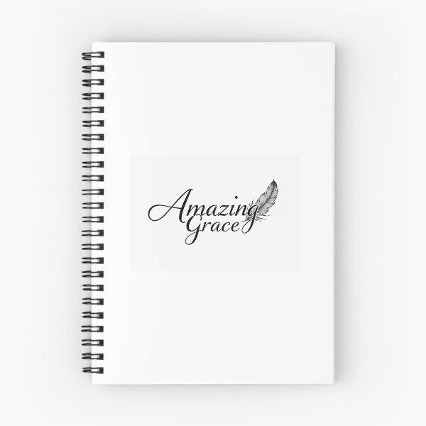 Item preview, Amazing Grace – Elegant Christian Typography with Feather Design designed and sold by Alpha-Hood.
