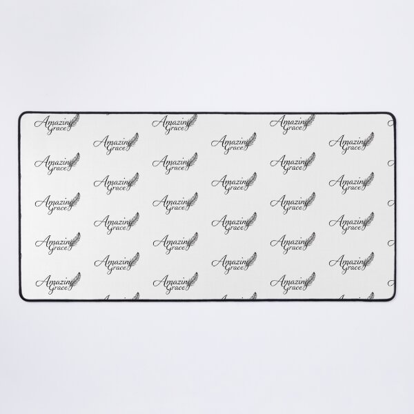 Item preview, Amazing Grace – Elegant Christian Typography with Feather Design designed and sold by Alpha-Hood.