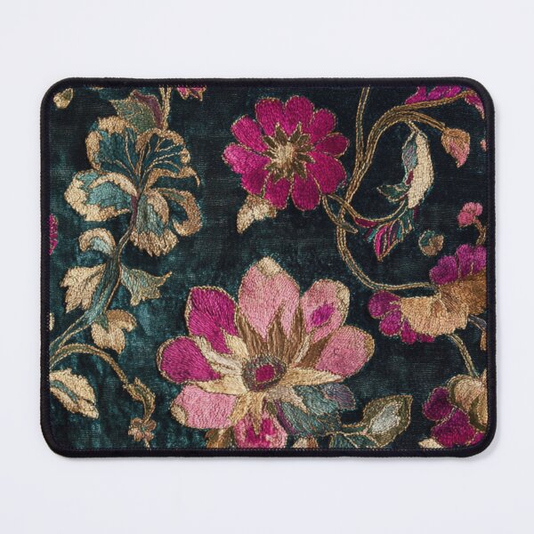 Item preview, 17th Century Antique Velvet and Silk Peonies Carpet Print designed and sold by GrinGalore.