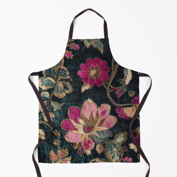 Item preview, 17th Century Antique Velvet and Silk Peonies Carpet Print designed and sold by GrinGalore.