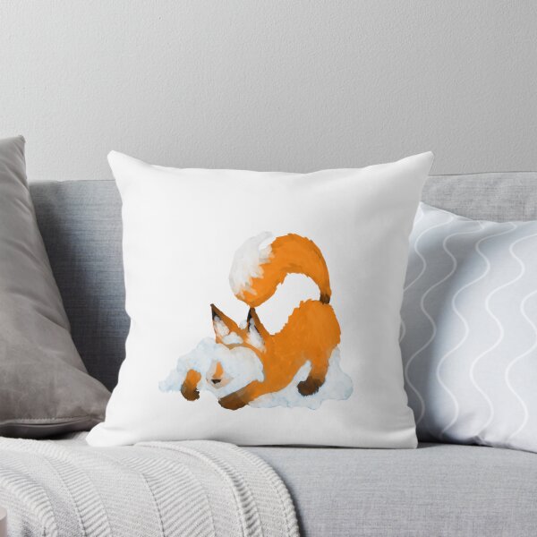 Item preview, Cute fox burrowing in snow designed and sold by Pandoprints-.