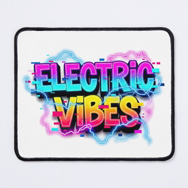 Item preview, Electric Vibes Neon Glitch Cyberpunk Retro Graphic designed and sold by DigitalArtx-com.