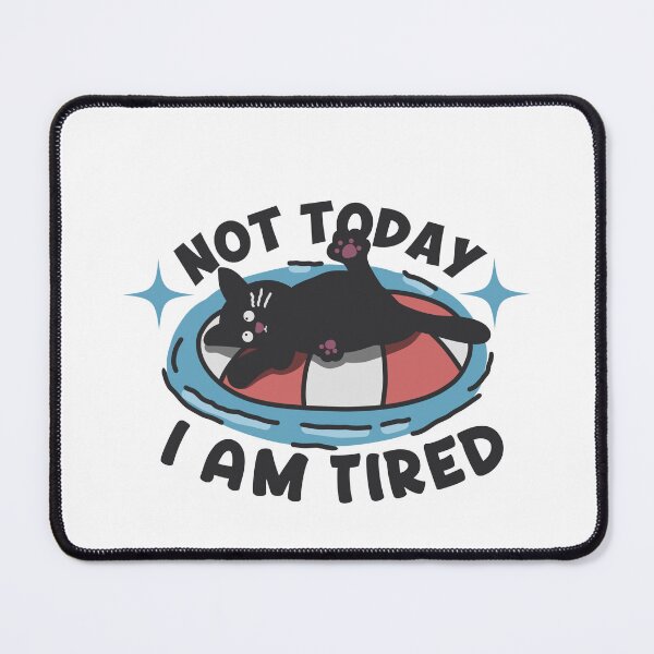 Item preview, Tired Black Cat designed and sold by ZwoToopia.