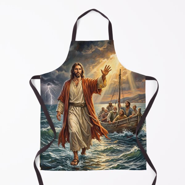 Aperçu de l'œuvre Jésus apaise la tempête créée et vendue par ARTROGAN.