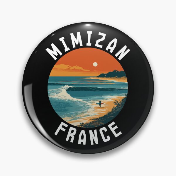 Item preview, Mimizan - France (with White Lettering) designed and sold by VelvetRoom.