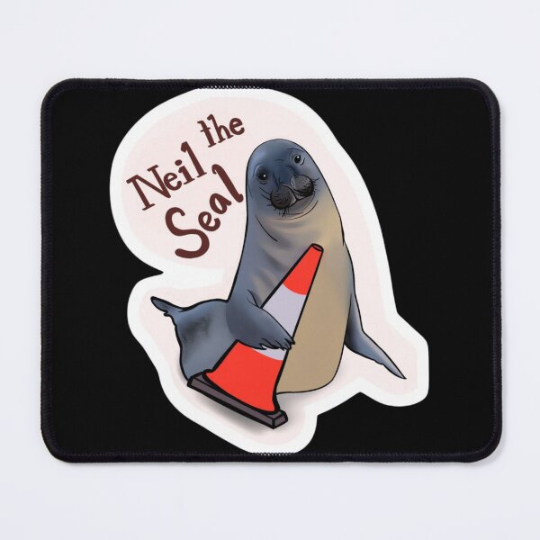 Item preview, Neil the Seal and His Love of Traffic Cones designed and sold by oldpussboss.
