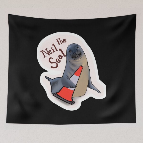 Item preview, Neil the Seal and His Love of Traffic Cones  designed and sold by oldpussboss.