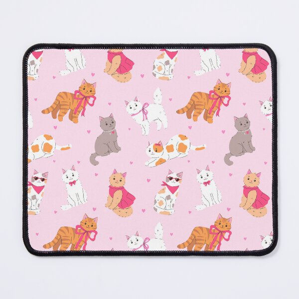 Item preview,  cute funny cats on a pink background designed and sold by burbura.