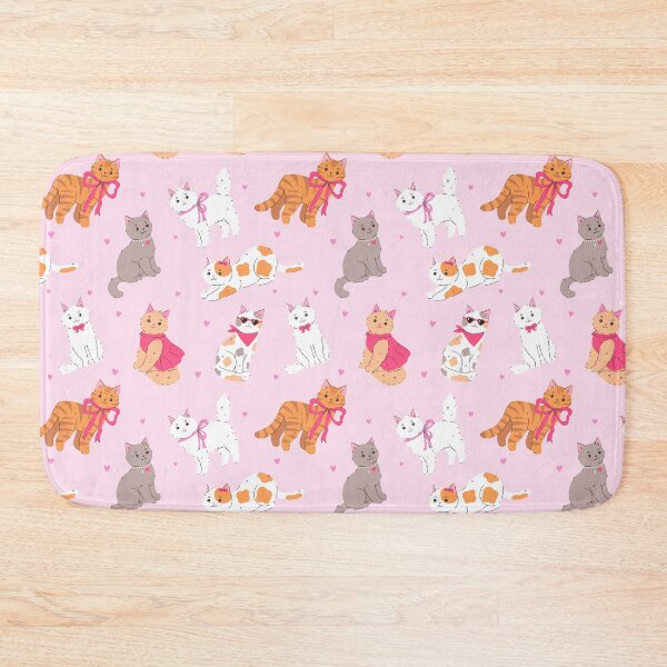 Item preview,  cute funny cats on a pink background designed and sold by burbura.