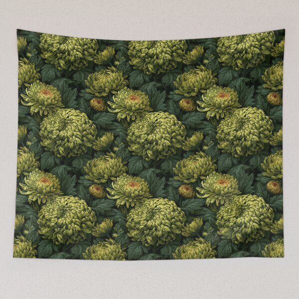 Item preview, Minimalistic Chrysanthemum  - Birthday Flower Pattern  - Christmas Gifts For Boyfriend designed and sold by RoyalStarsPatts.