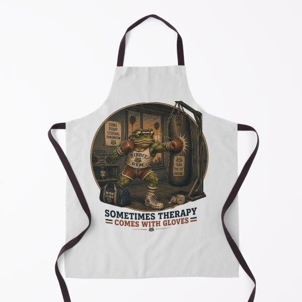 Item preview, Gym Frog Boxing Therapy Comes With Gloves Vintage 80s designed and sold by MythicCotton.