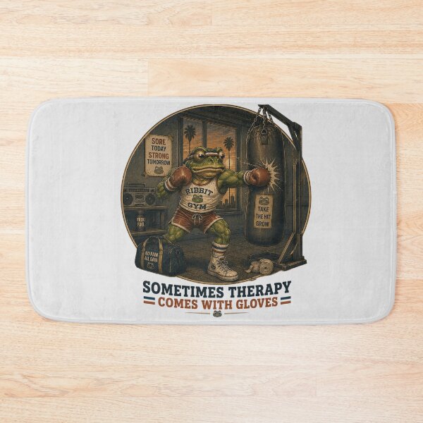 Item preview, Gym Frog Boxing Therapy Comes With Gloves Vintage 80s designed and sold by MythicCotton.