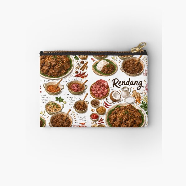 Item preview, Rendang Recipe Shirt – Hand-Drawn Italian Pasta Cooking Diagram Tee, Minimalist Food Illustration designed and sold by fishnsteve.