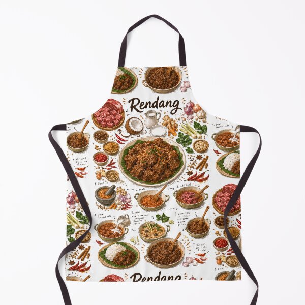 Item preview, Rendang Recipe Shirt – Hand-Drawn Italian Pasta Cooking Diagram Tee, Minimalist Food Illustration designed and sold by fishnsteve.