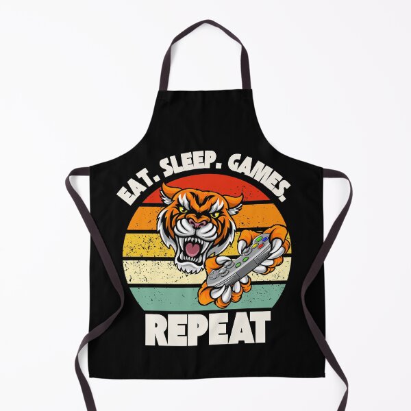 Item preview, Eat. Sleep. Games. Repeat Tiger Design designed and sold by OldSkullDesigns.