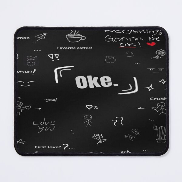 Item preview, Okay. - Aesthetic Doodles: Blackboard, Coffee, and Positive Messages designed and sold by RAYBIL.