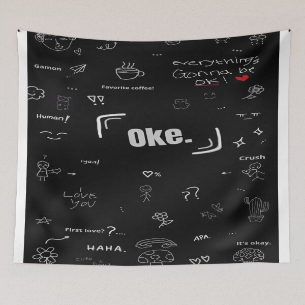 Item preview, Okay. - Aesthetic Doodles: Blackboard, Coffee, and Positive Messages designed and sold by RAYBIL.