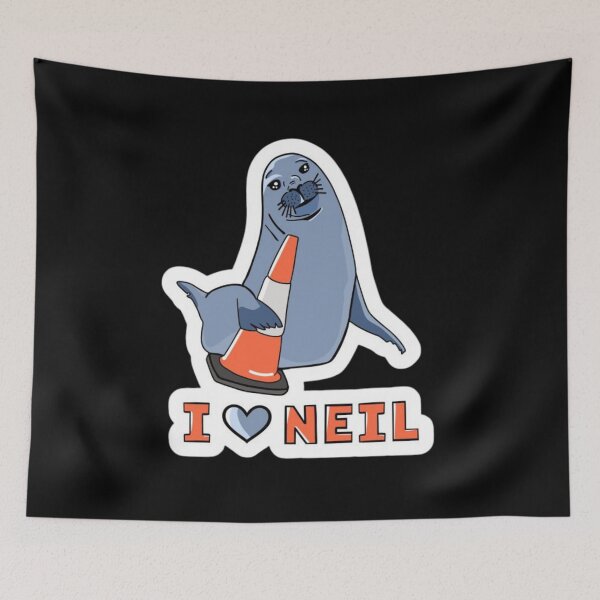 Item preview, Neil the Seal and His Love of Traffic Cones  designed and sold by oldpussboss.