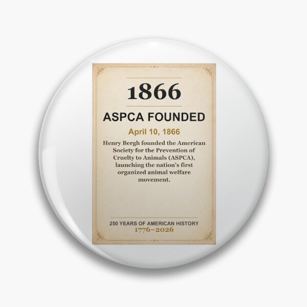 Item preview, America 250 | ASPCA Founded | 1866 designed and sold by ariksworld.