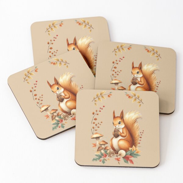 Item preview, Boho Squirrel with Acorns designed and sold by lstaford.