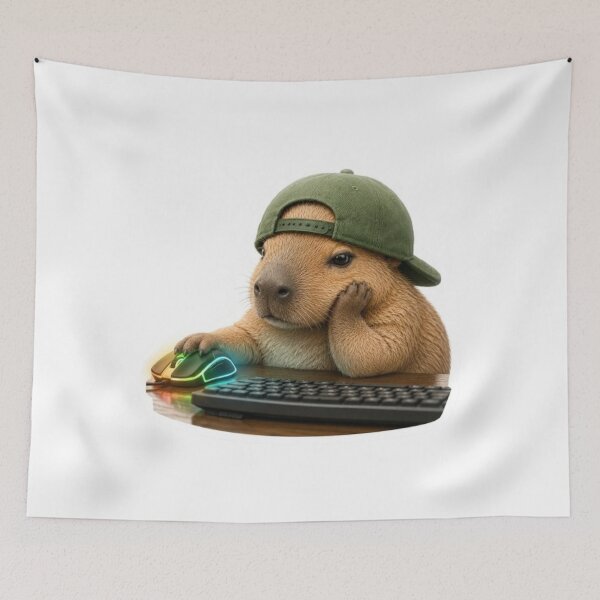 Item preview, bored capybara designed and sold by Snurly.