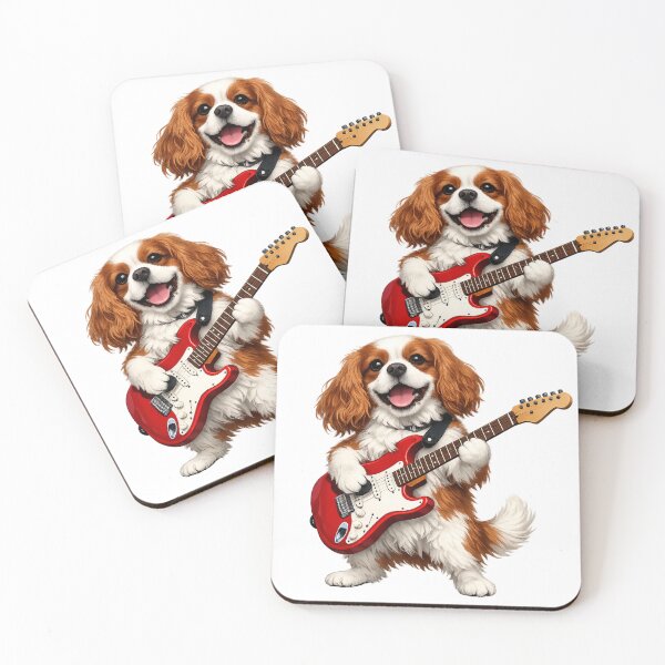Item preview, Electric guitar playing Blenheim Cavalier designed and sold by SpottyRainbow.