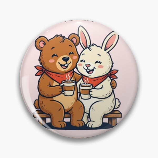 Item preview, Bonded By Questionable Decisions Funny Bear Bunny Best Friends Friendship Bff Tshirt designed and sold by HopeAndHustle.