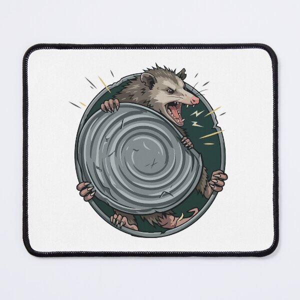 Item preview, Chaotic Opossum Trash Can Lid Shield Knight designed and sold by Arc2020.