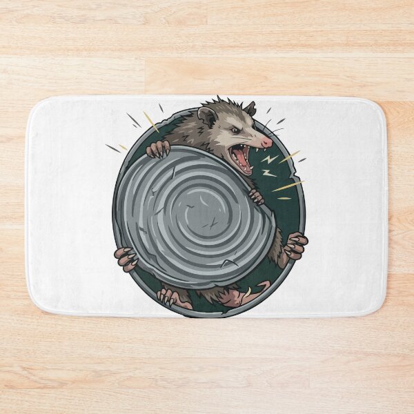 Item preview, Chaotic Opossum Trash Can Lid Shield Knight designed and sold by Arc2020.