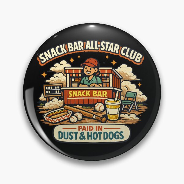 Item preview, Snack Bar All-Star Club – Paid In Dust & Hot Dogs designed and sold by Concrete Coffee Studio.