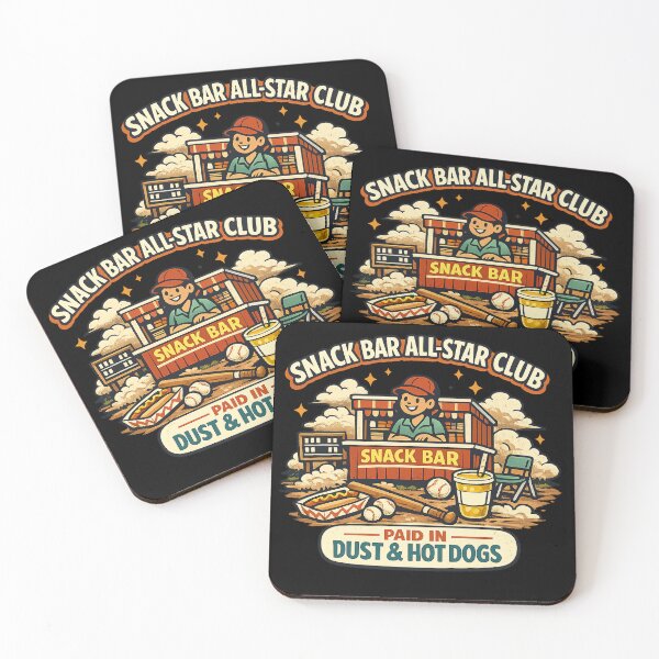Item preview, Snack Bar All-Star Club – Paid In Dust & Hot Dogs designed and sold by Concrete Coffee Studio.