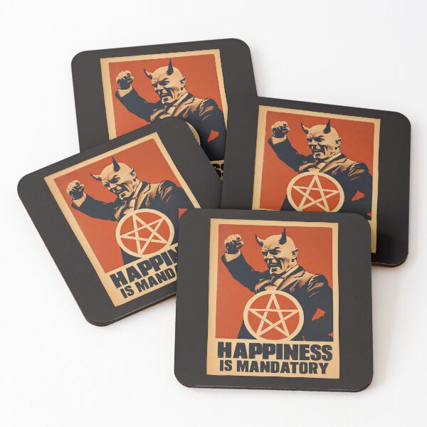 Item preview, Happiness Is Mandatory Poster designed and sold by obstinator.