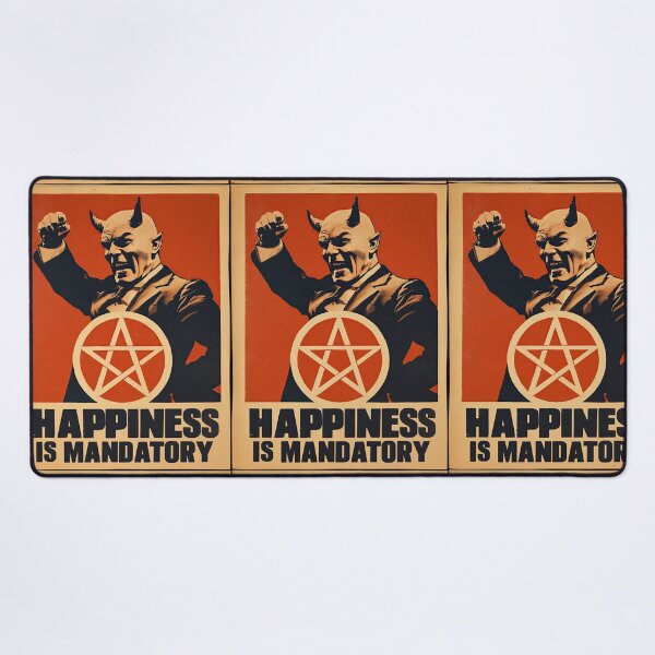 Item preview, Happiness Is Mandatory Poster designed and sold by obstinator.
