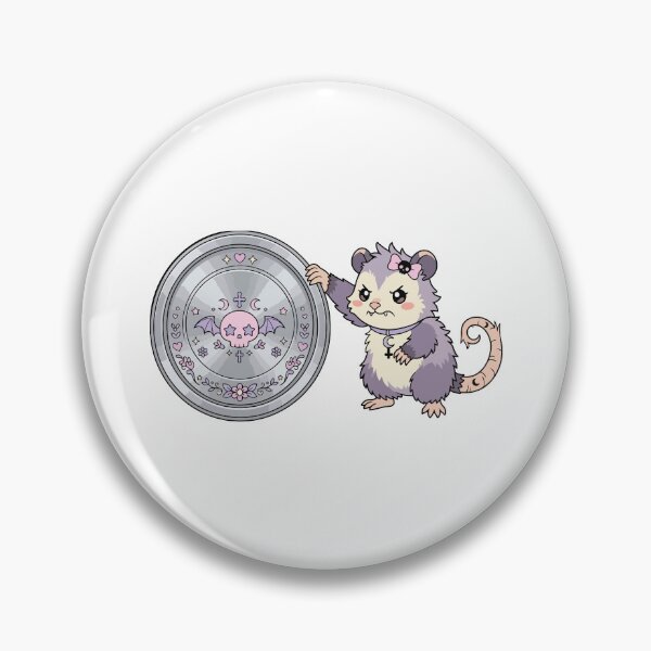 Item preview, Cute Kawaii Opossum Trash Shield Defender designed and sold by Arc2020.