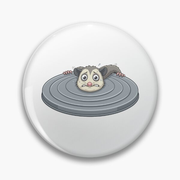 Item preview, Anxious Opossum Hiding Behind Trash Lid Shield designed and sold by Arc2020.