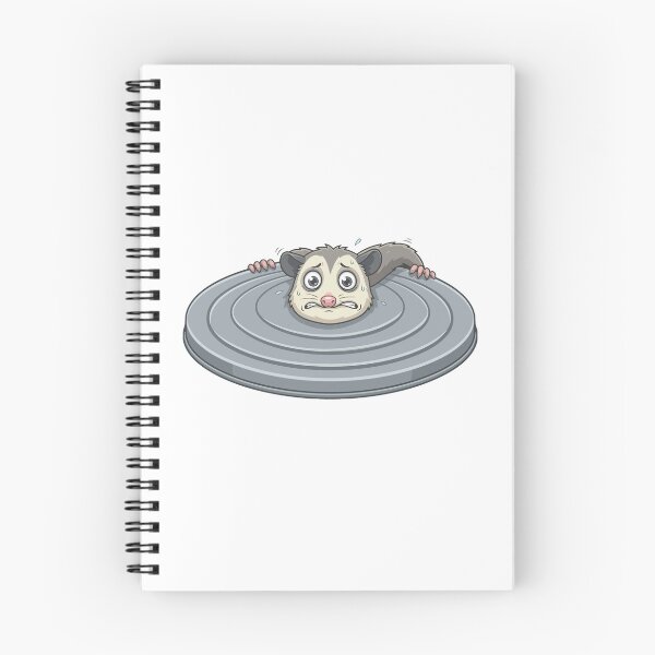 Item preview, Anxious Opossum Hiding Behind Trash Lid Shield designed and sold by Arc2020.
