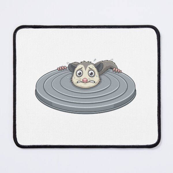 Item preview, Anxious Opossum Hiding Behind Trash Lid Shield designed and sold by Arc2020.