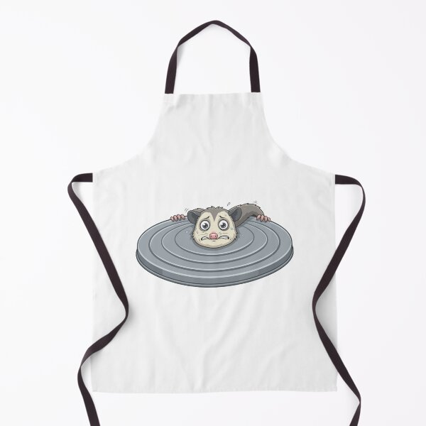 Item preview, Anxious Opossum Hiding Behind Trash Lid Shield designed and sold by Arc2020.