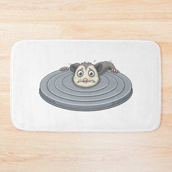 Item preview, Anxious Opossum Hiding Behind Trash Lid Shield designed and sold by Arc2020.