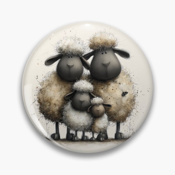 Item preview, Gorgeous Valais Sheep ' We 4 Sheep ’ BY SHiRLeY MacARTHuR designed and sold by Shirley MacArthur Art.